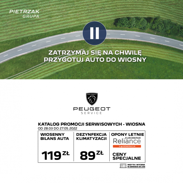 Katalog Promocji Serwisowych Peugeot - Wiosna