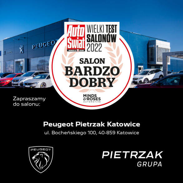 Peugeot Katowice z tytułem bardzo dobrego salonu 2022